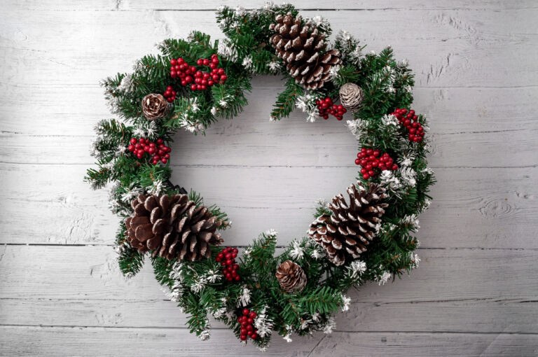 Christmas is a great time to celebrate with beautiful floral pieces, like wreaths.